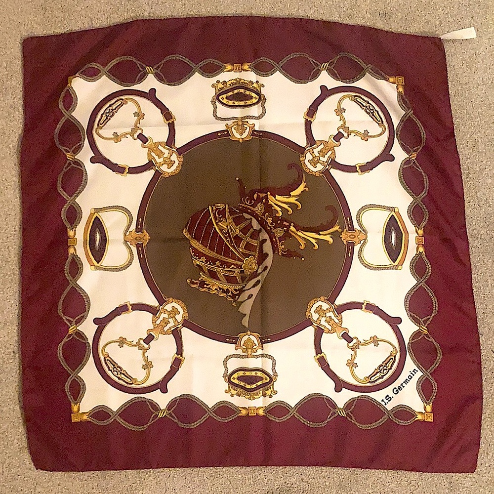 J.S. Germain Vintage 1970’s Square Neck Scarf